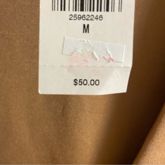 Express Blouse Crossover Deep Plunge Long Sleeve Brown Medium NWT - Picture 7 of 8